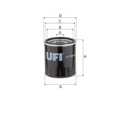 UFI olajszűrő 23.752.00