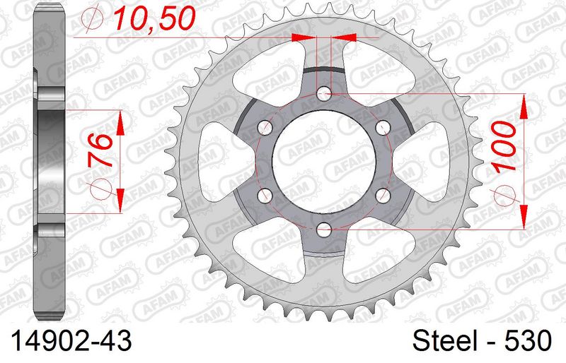 Roata dintata AFAM 14902-43