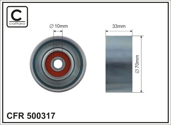 Ролик паску приводного Nissan Juke, Micra, Qashqai, Tiida 1.6 05- (70x10x33)