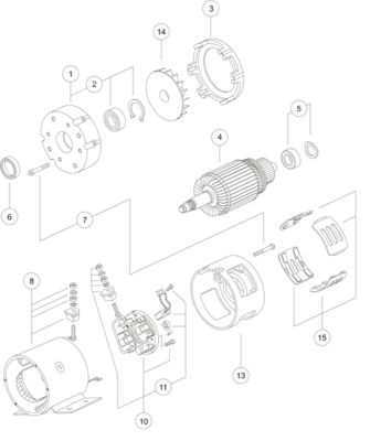 Product Image - Elektromotor - MM244 - MAHLE