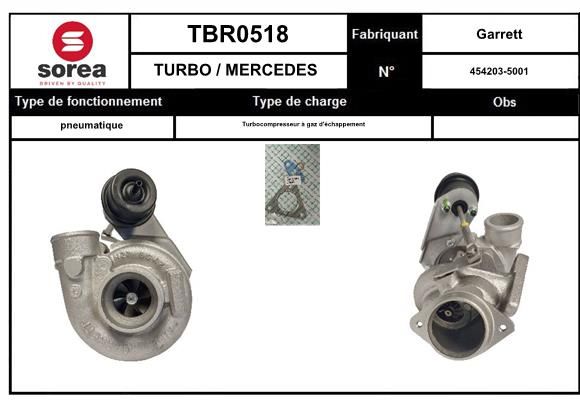 Compresor,sistem de supraalimentare TBR0517 EAI