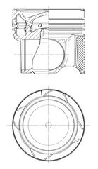 KOLBENSCHMIDT 41297600 Piston