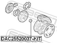 FEBEST DAC25520037-KIT Wheel Bearing Kit