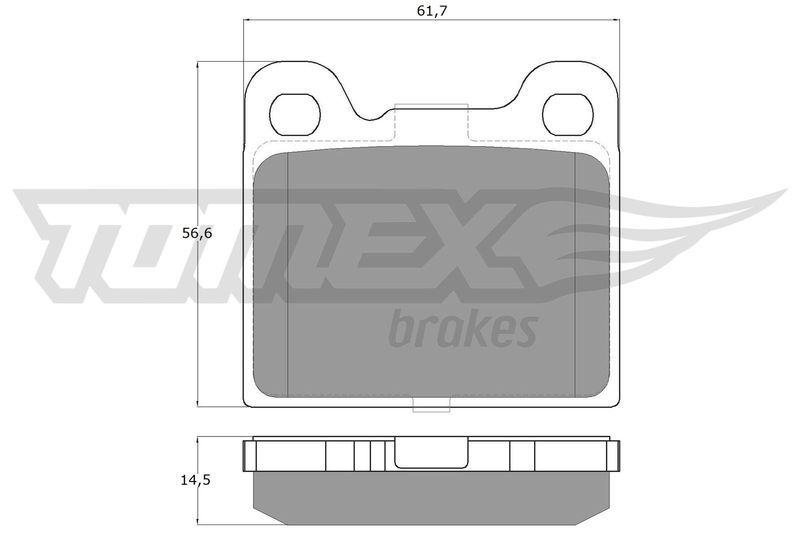 TOMEX Brakes fékbetétkészlet, tárcsafék TX 15-06