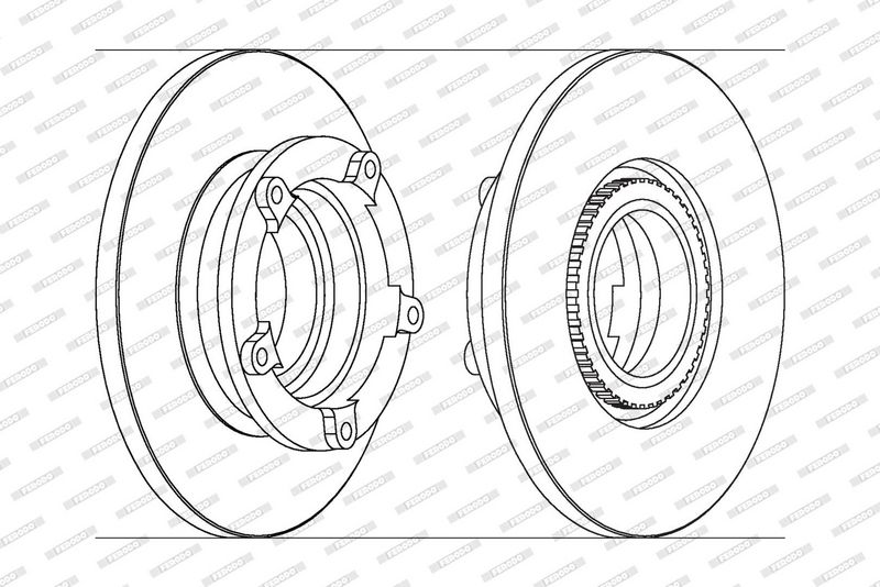 FERODO Disque de frein DDF1573-1
