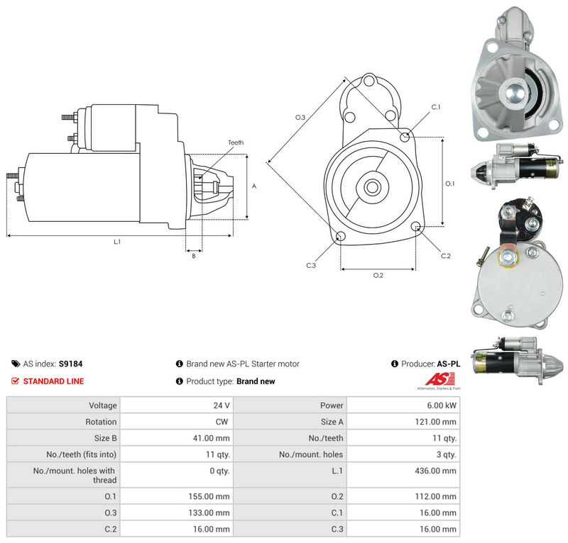 AS-PL S9184 Starter