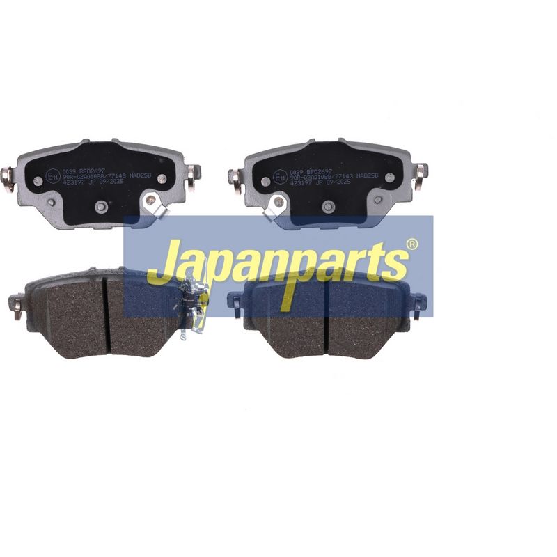 set placute frana,frana disc JAPANPARTS PP-0039AF