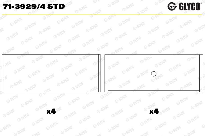 Coussinet+bielle GLYCO 71-3929/4 STD