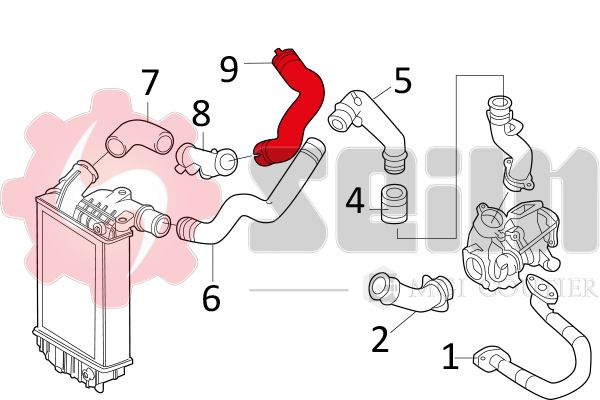 SEIM 981156 Charge Air Hose