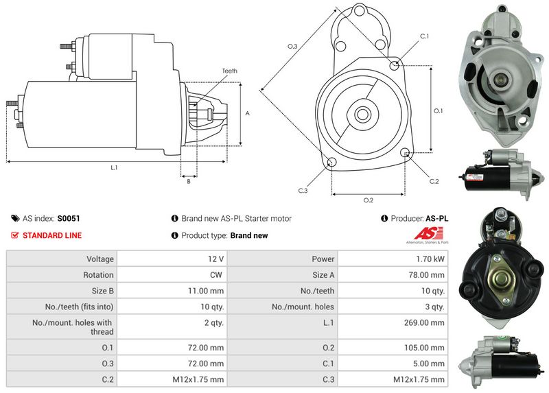AS-PL S0051 Starter
