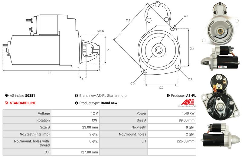 AS-PL S0381 Starter