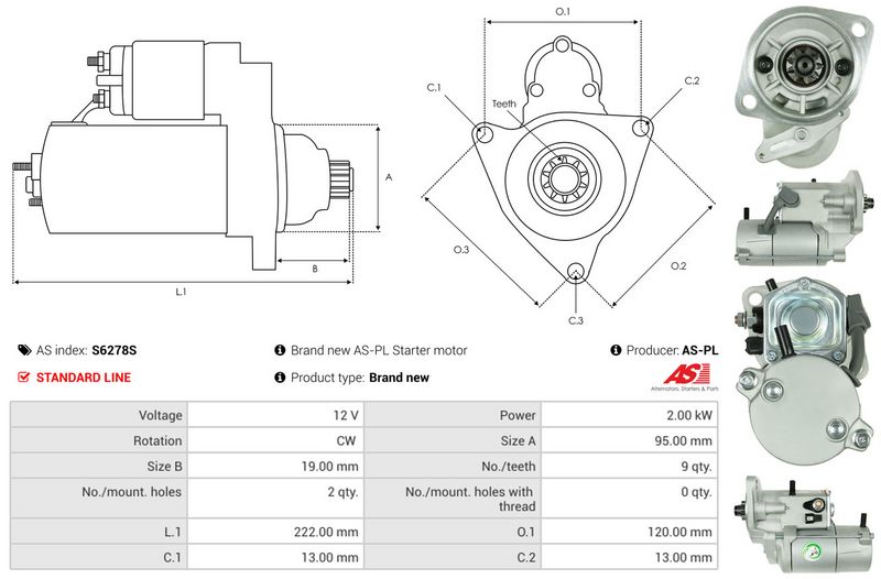 AS-PL S6278S Starter