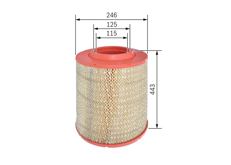 BOSCH F 026 400 562 Air Filter