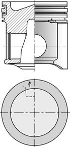 Product Image - Zuiger - 41522600 - KOLBENSCHMIDT