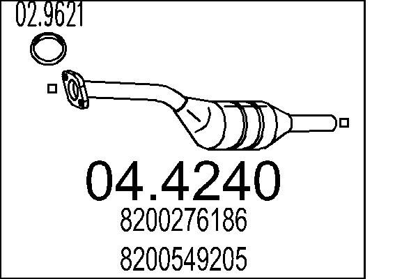 MTS katalizátor 04.4240