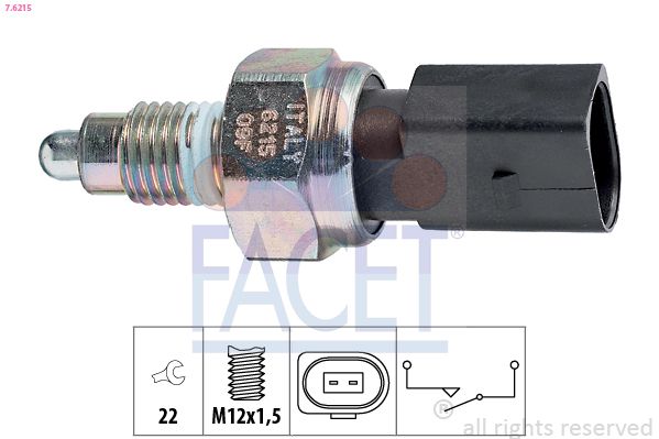 FACET kapcsoló, tolatólámpa 7.6215