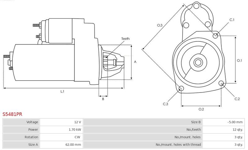 AS-PL S5481PR Starter