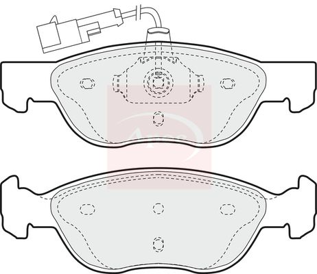 APEC Brake Pad Set, disc brake PAD893