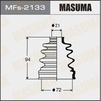 Комплект пилозахисний, приводний вал, Masuma MFS-2133