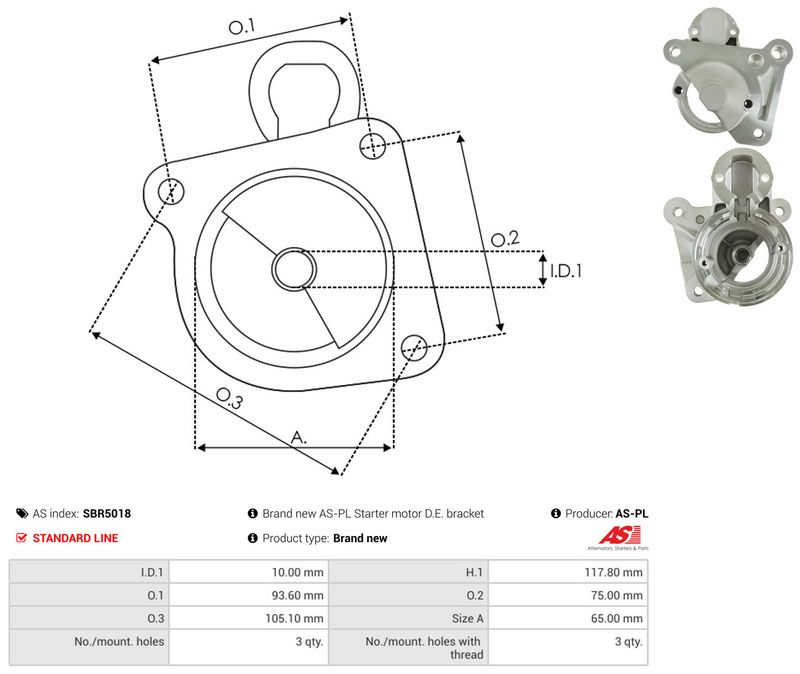 Starterikaas, Karburaator, AS-PL SBR5018