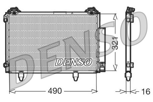 DENSO kondenzátor, klíma DCN50002
