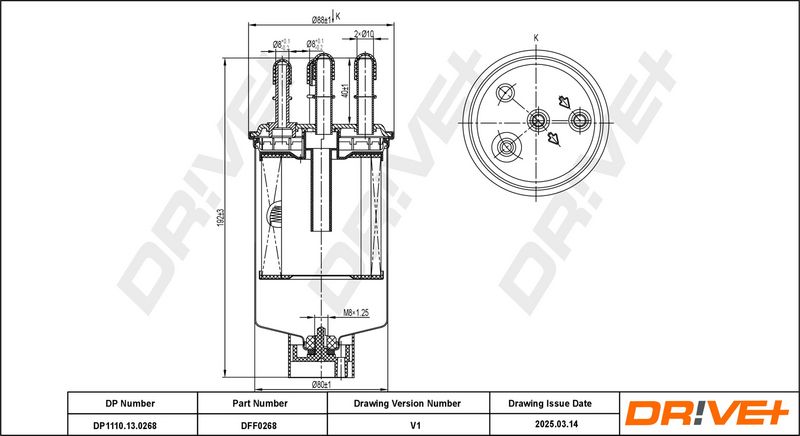 Filtru combustibil DP1110.13.0268 Dr!ve+