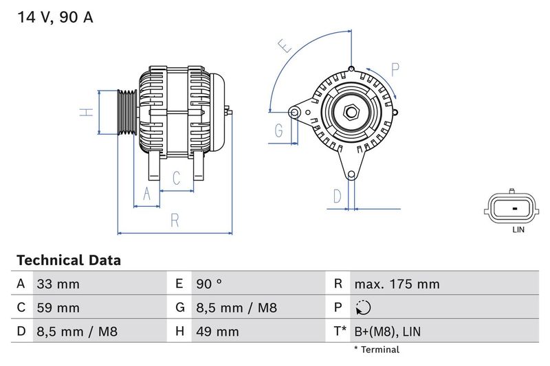 Автозапчастина BOSCH 0986085170