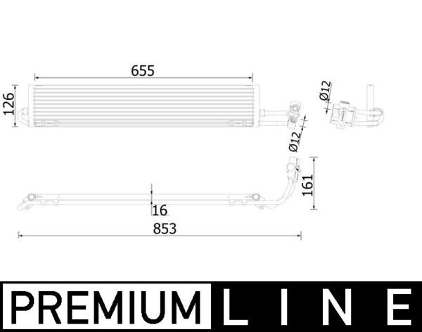 MAHLE Oliekoeler, automatische transmissie CLC 234 000P