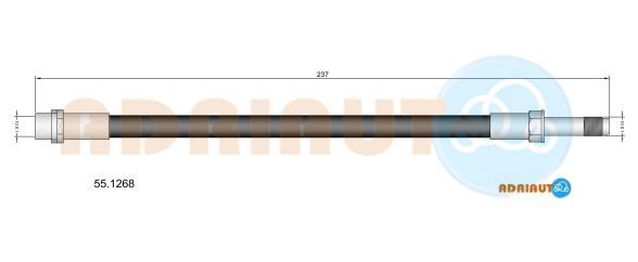 Гальмівний шланг, Adriauto 55.1268