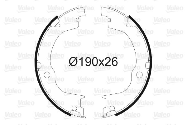 VALEO Remschoenset, parkeerrem 564163