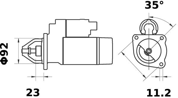 Product Image - Startmotor / starter - MS129 - MAHLE