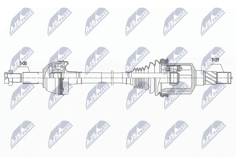 NTY hajtótengely NPW-CH-116