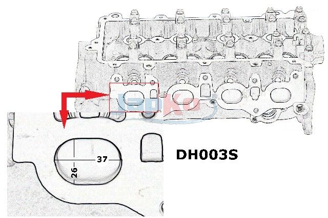JAPKO JDH003S Cylinder Head