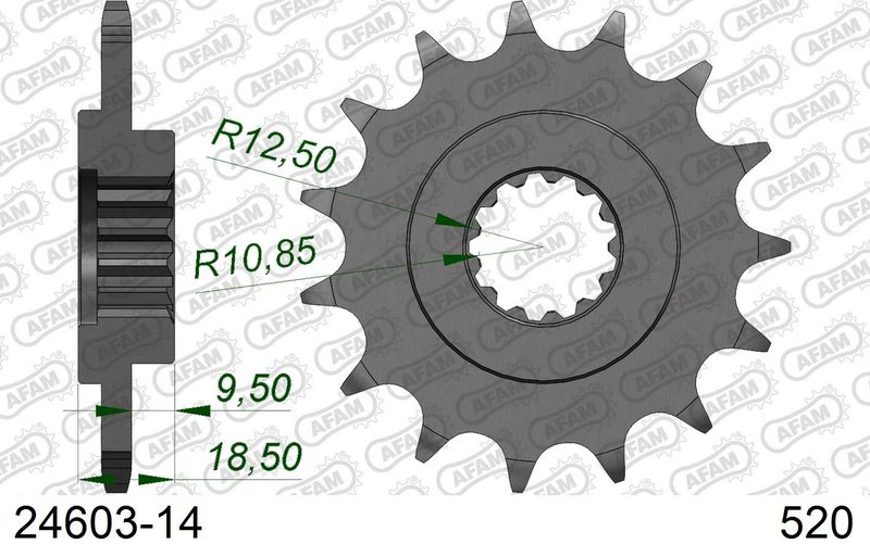 Roata dintata AFAM 24603-14