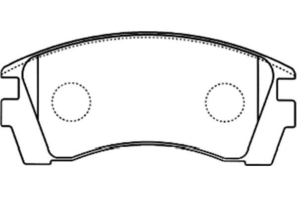 Kavo Parts Stabdžių trinkelių rinkinys, diskinis stabdys