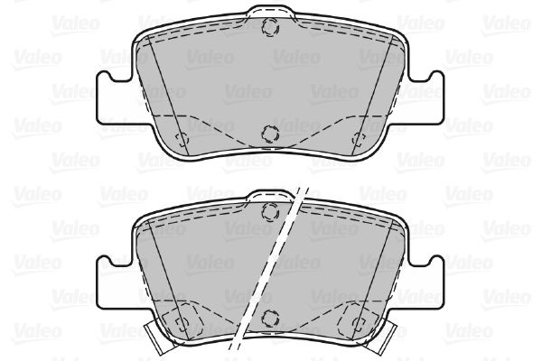 Комплект гальмівних накладок, дискове гальмо, Valeo 601377