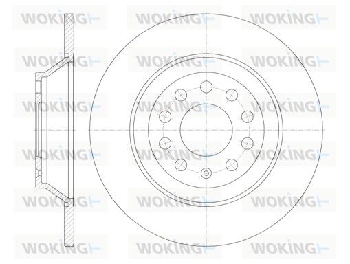 Гальмівний диск, Woking D6969.00