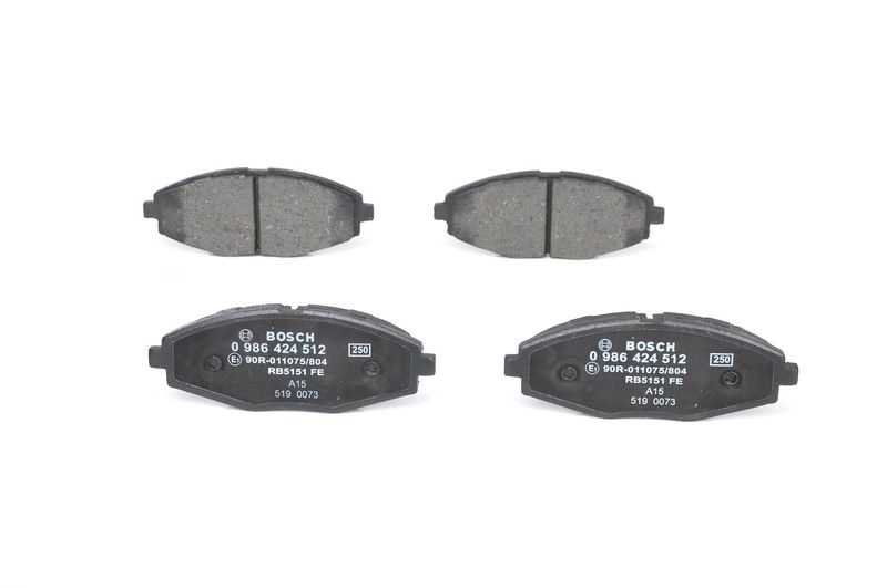 BOSCH 0 986 424 512 Brake Pad Set, disc brake