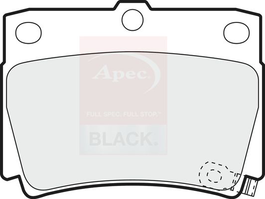 APEC Brake Pad Set, disc brake PAD1172B