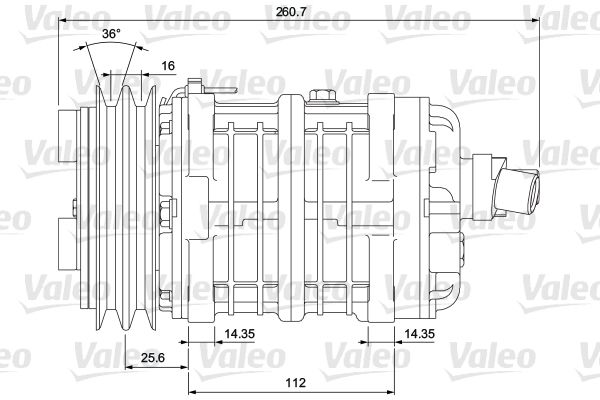 VALEO Compressor, airconditioning 700864