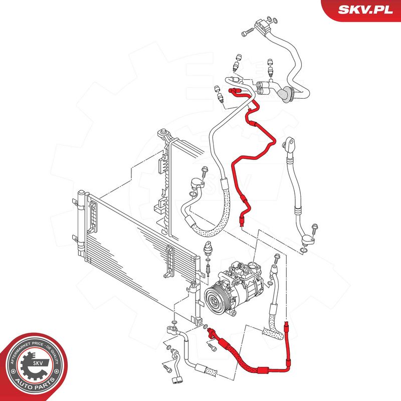 Kõrgsurve-, madalsurvetorustik, kliimaseade, ESEN SKV 43SKV576