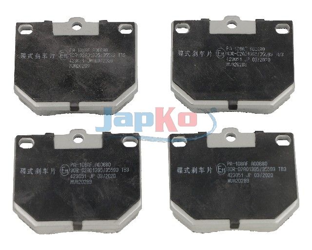 set placute frana,frana disc JAPKO 50108
