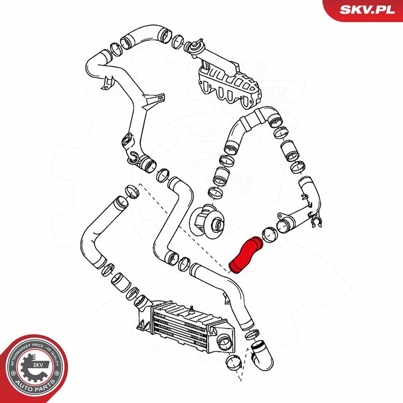 ESEN SKV 24SKV085 Charge Air Hose