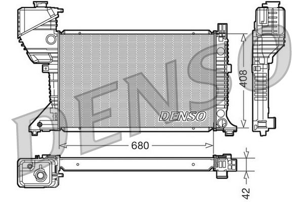DENSO hűtő, motorhűtés DRM17017