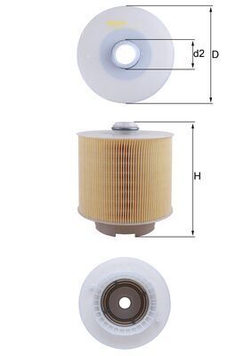 Повітряний фільтр, Knecht LX1006/1