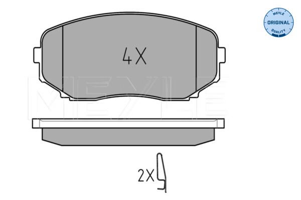 MEYLE 025 245 4417/W Brake Pad Set, disc brake
