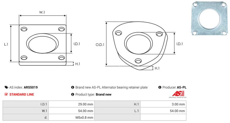 AS-PL ARS5019 Repair Set, alternator