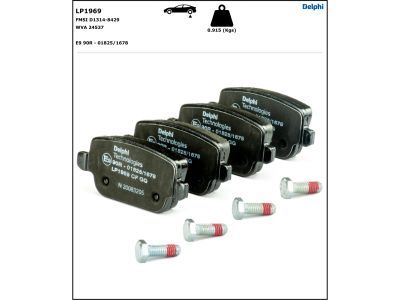 DELPHI LP1969 Brake Pad Set, disc brake