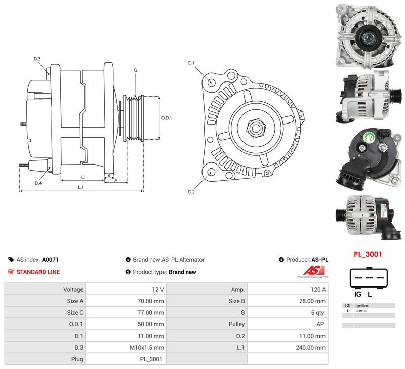 Generaator, AS-PL A0071