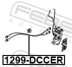 FEBEST 1299-DCCER Cable Pull, door release
